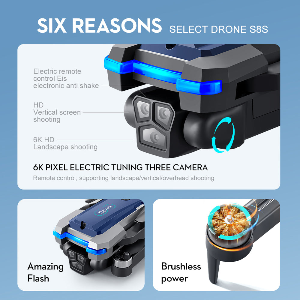 LS S8S Drone, select drone s8s electric remote control eis electronic anti