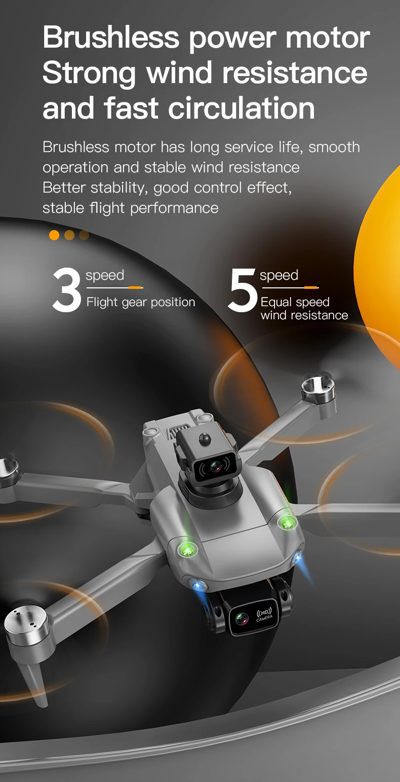 طائرة بدون طيار K998 - كاميرا HD 8K s11Vision تجنب العوائق محرك بدون فرشاة GPS 5G WIFI FPV كوادكوبتر لعبة هدية 31 K998 Drone, strong wind resistance and fast circulation brushless power motor has long service life