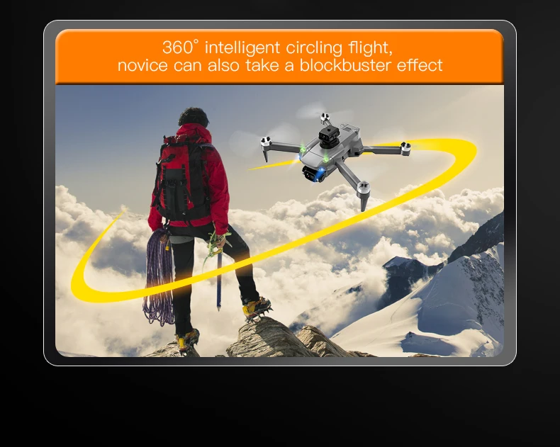 طائرة بدون طيار K998 - كاميرا HD 8K s11Vision تجنب العوائق محرك بدون فرشاة GPS 5G WIFI FPV كوادكوبتر لعبة هدية 33 K998 Drone, 360" intelligent circling flight; novice can take a block