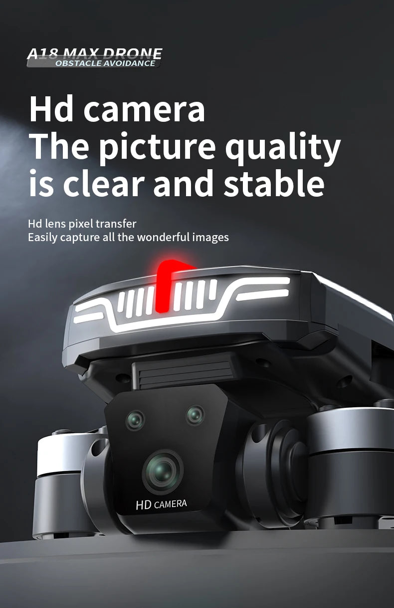 A18 MAX Drone, a1& maxdrone obstacle avoidance hd camera