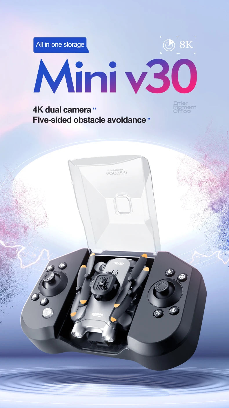 4DRC V30 Mini Drone, all-in-one storage 8k mini v30 enter 4