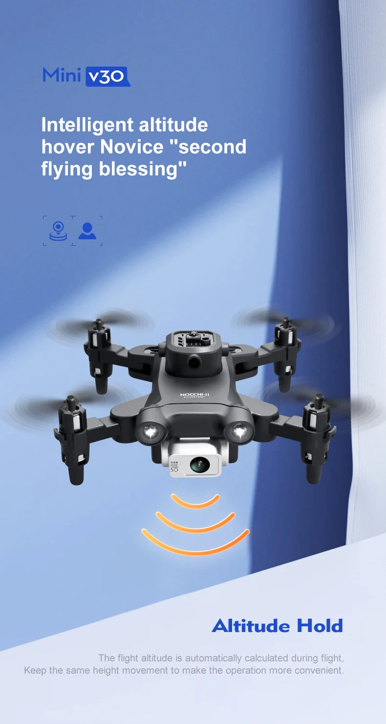 4DRC V30 Mini Drone, mini v3o intelligent altitude hover novice "second flying blessing