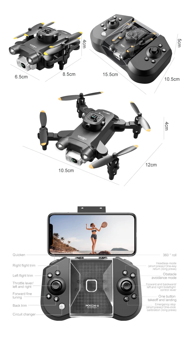 4DRC V30 Mini Drone, quicken 360 roll hcadless mocc right flight