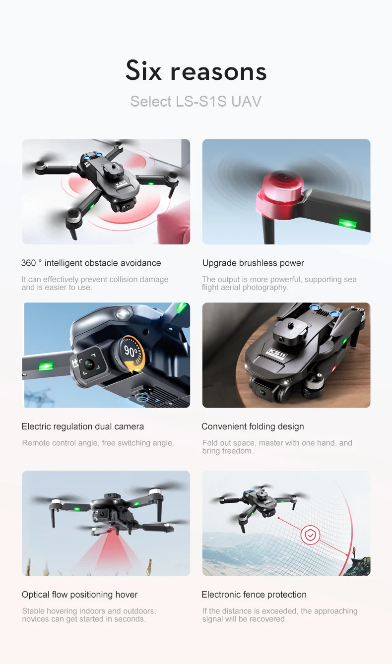 KS11 Drone, ls-s1s uav 360 intelligent obstacle