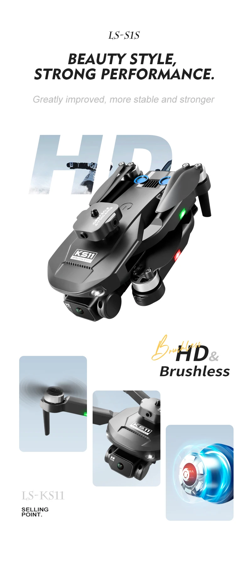 KS11 Drone, ls-sis beauty style, strong performance. greatly improved