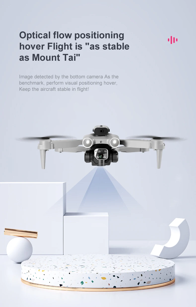 K9 RC Drone, optical flow positioning hover flight is "as stable as mount t