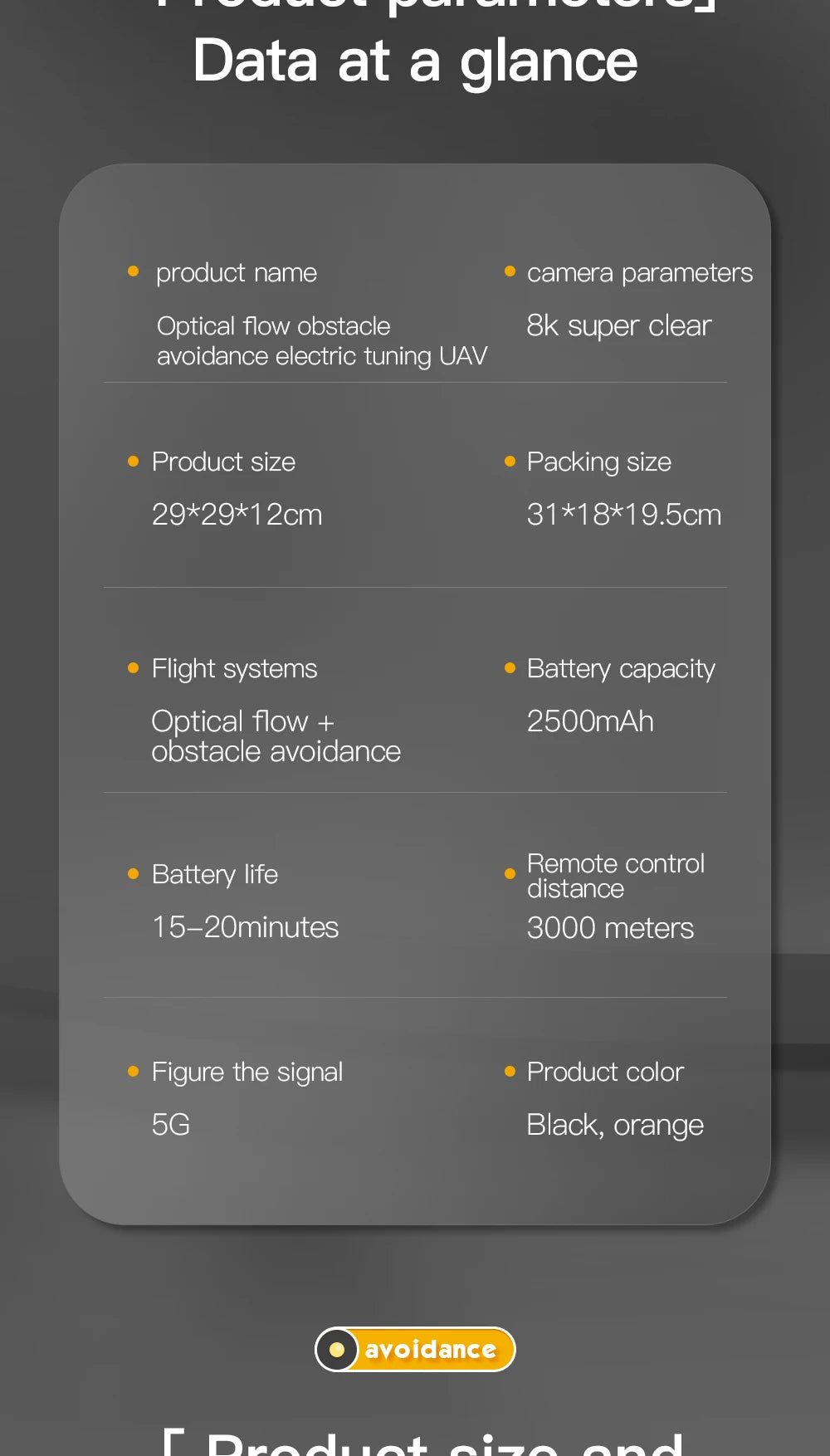 AE11 Drone, flight systems battery capacity optical flow + 250omah obstacle avoid
