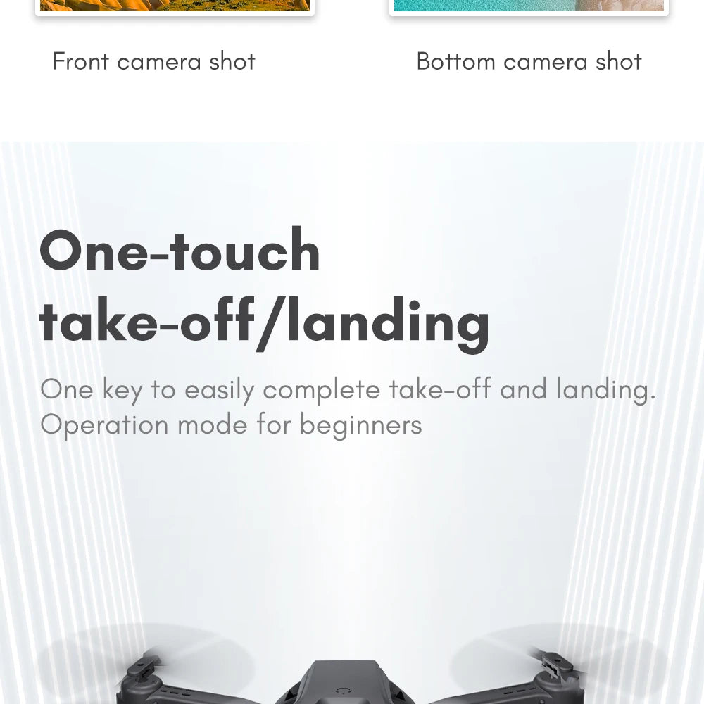 H66 Drone, front camera shot bottom camera shot one-touch take-off/l