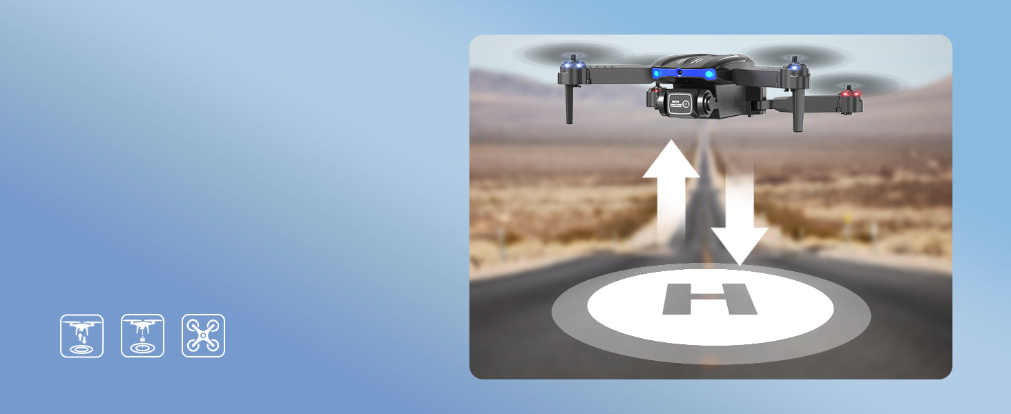 X-shop LDG006 Drone, camera drones for kids adults are equipped with two rechargeable batteries 