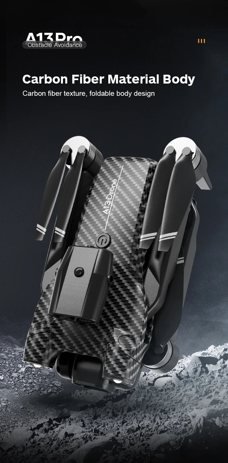 A13 Drone, 113dro obstacle avoidance carbon fiber material body carbon fiber