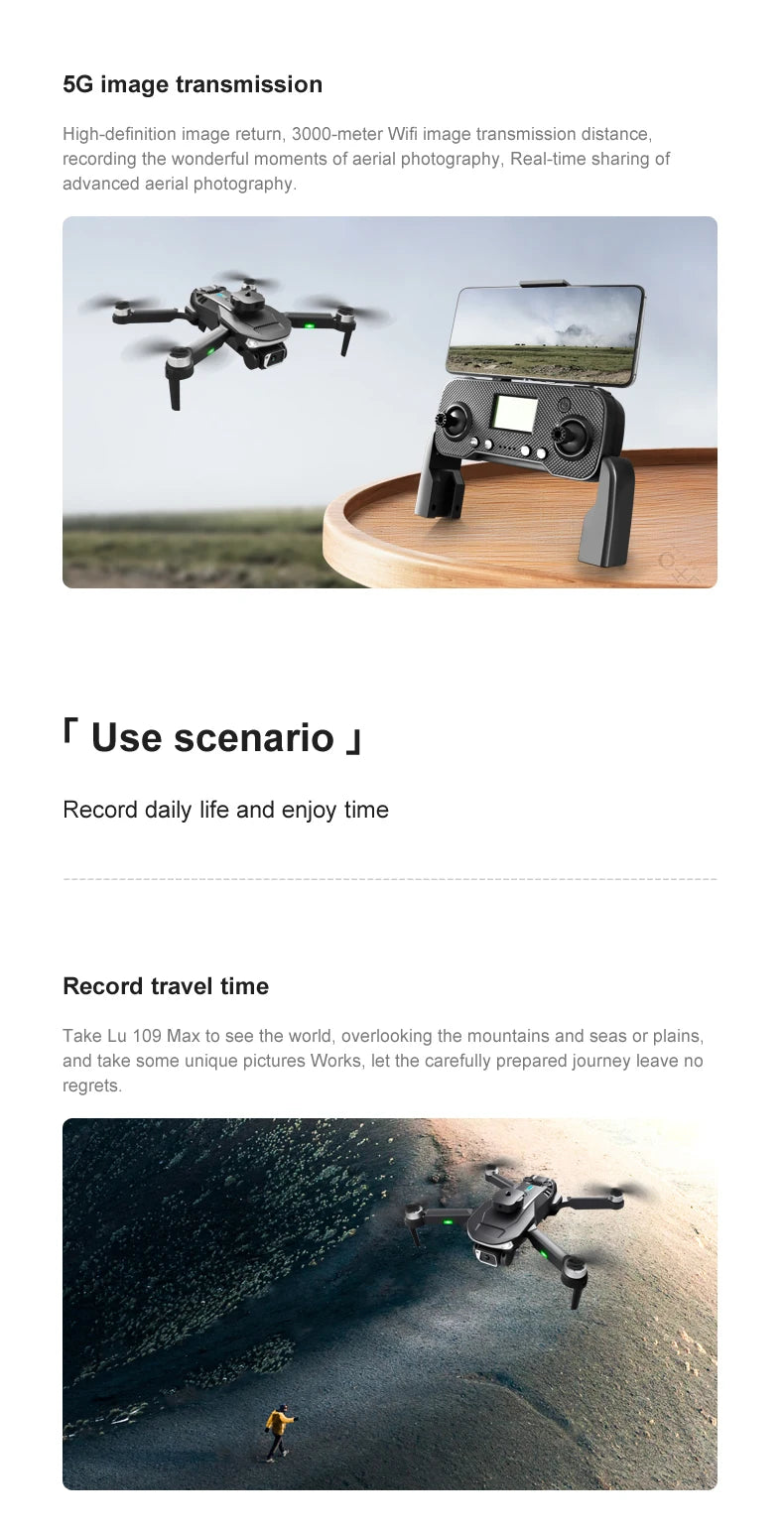 LU20 Drone, 5g image transmission high-definition image return, 3000-