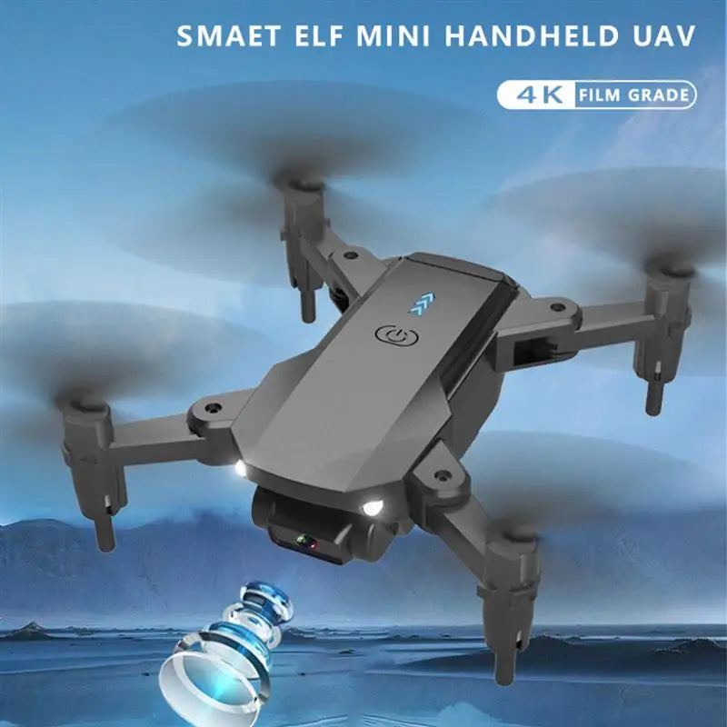 Q12 الطائرة بدون طيار - كاميرا 4K HD واي فاي Fpv ارتفاع ضغط الهواء عقد أسود ورمادي بدون طيار لعبة طائرات بدون طيار RC قابلة للطي 15 Q12 Drone, smaet elf mini handheld uav
