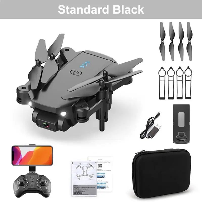 Q12 الطائرة بدون طيار - كاميرا 4K HD واي فاي Fpv ارتفاع ضغط الهواء عقد أسود ورمادي بدون طيار لعبة طائرات بدون طيار RC قابلة للطي 22 Q12 Drone - 4k HD Camera WiFi Fpv Air Pressure Altitude Hold