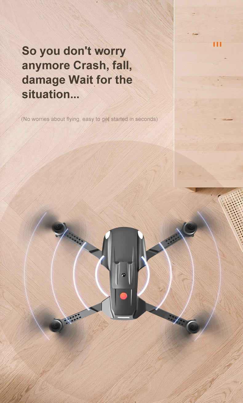 JINHENG K105 Max Drone - 4K HD كاميرا مزدوجة مع تجنب العوائق واي فاي Fpv ألعاب كوادكوبتر قابلة للطي للأطفال هوبي 31 JINHENG K105 Max Drone, no worries about flying, easy t0 get started in seconds