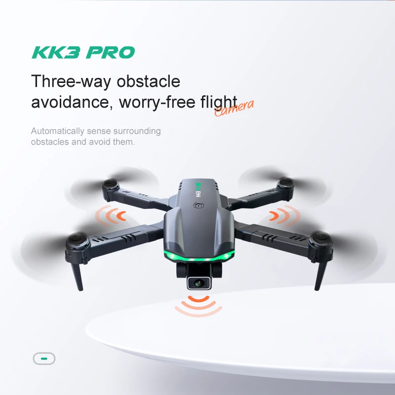 KK3 Pro Mini Drone, kkz pro three-way obstacle avoidance, worry-free