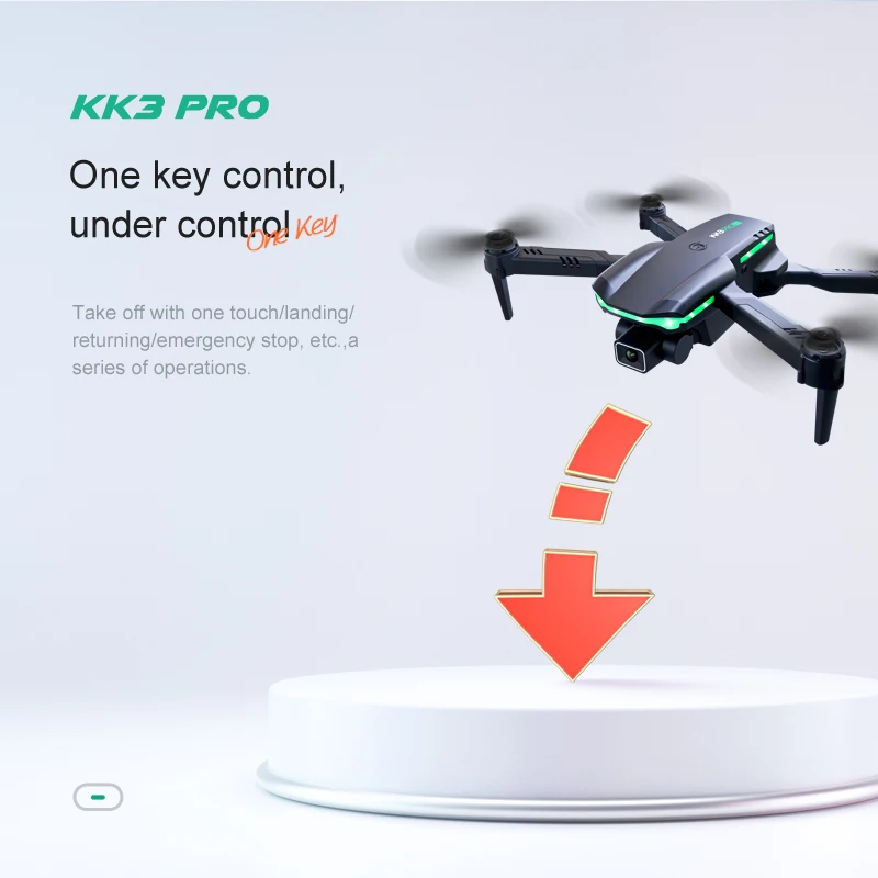 KK3 Pro Mini Drone, a series of operations key take off with one touchllanding