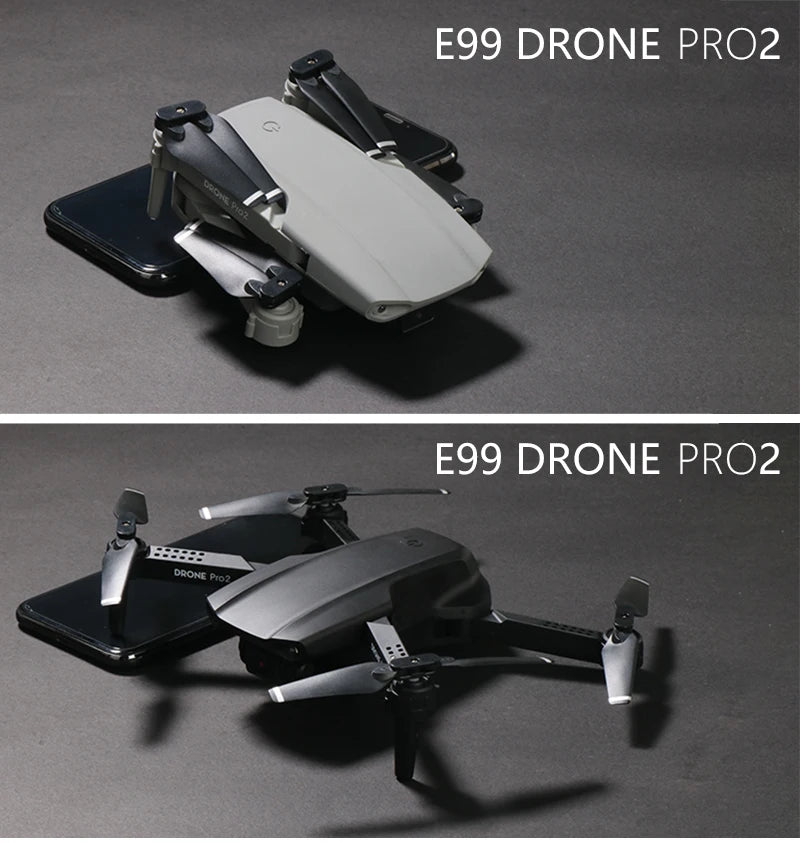 XKJ E99 RC Mini Drone - 4K 1080P 720P كاميرا مزدوجة WIFI FPV التصوير الجوي هليكوبتر قابلة للطي كوادكوبتر بدون طيار 22 XKJ E99 RC Mini Drone, E99 DRONE PRO2 Pro?