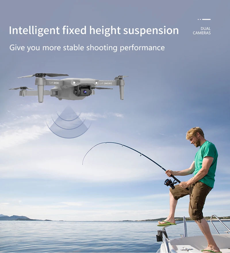 XKJ E99 RC Mini Drone - 4K 1080P 720P كاميرا مزدوجة WIFI FPV التصوير الجوي هليكوبتر قابلة للطي كوادكوبتر بدون طيار 33 XKJ E99 RC Mini Drone, intelligent fixed height suspension camdqhas give you more stable shooting performance