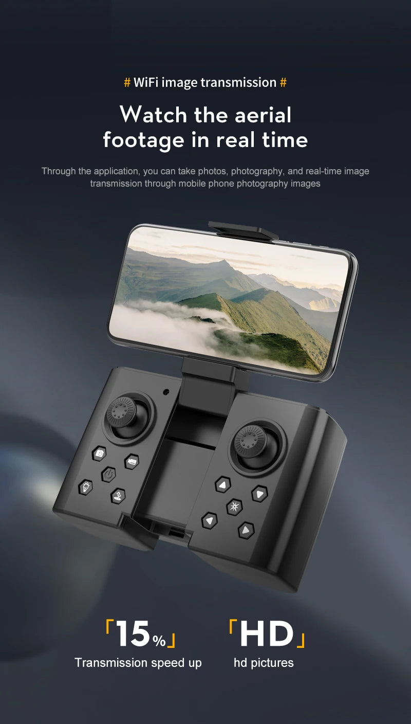 XT8 RC Mini Drone - 2024 جديد 4K كاميرا مزدوجة عالية الدقة تصوير فيديو Led بدون طيار كوادكوبتر مع FPV مفتاح واحد ألعاب العودة للأطفال هدية 33 XT8 RC Mini Drone, wifi image transmission watch the aerial footage in real time through the application