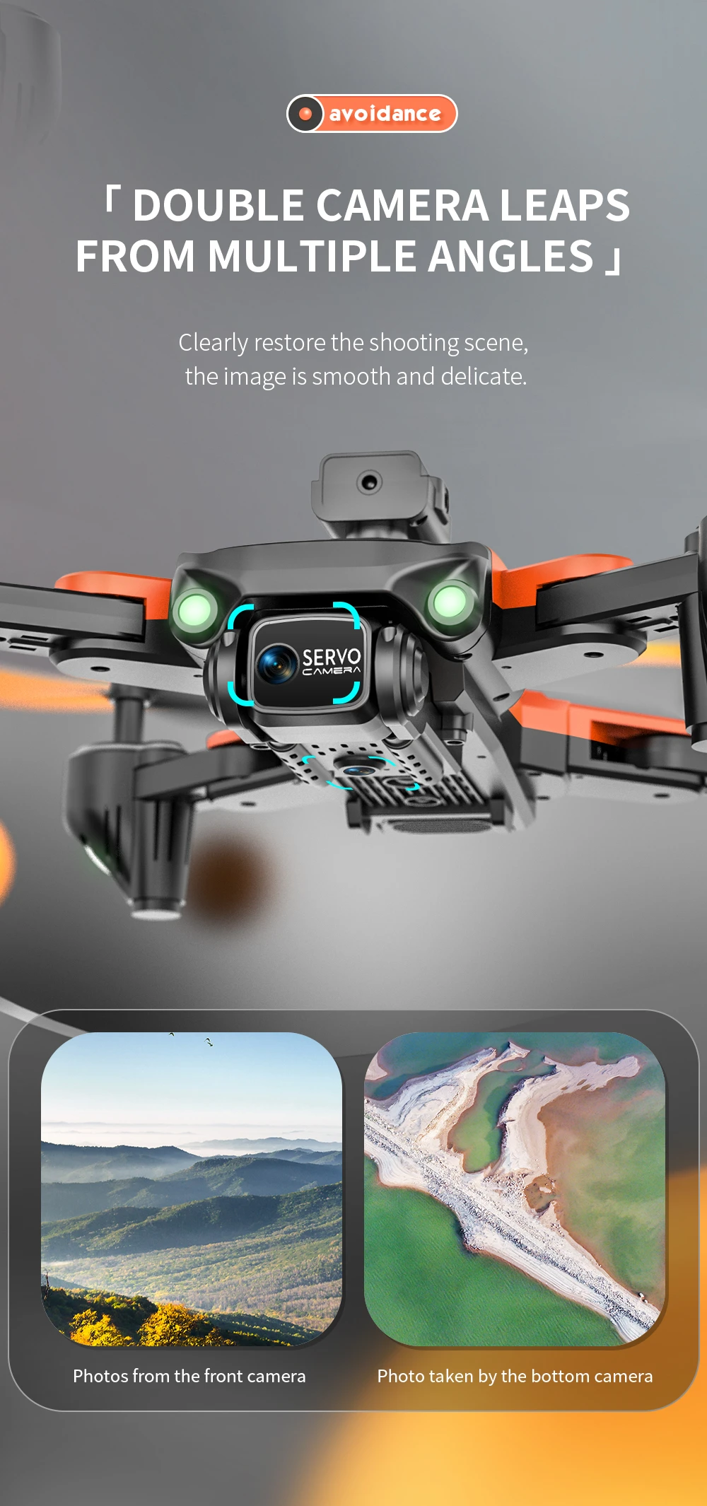 KBDFA XS011 Drone, the image is smooth and delicate servo cmea