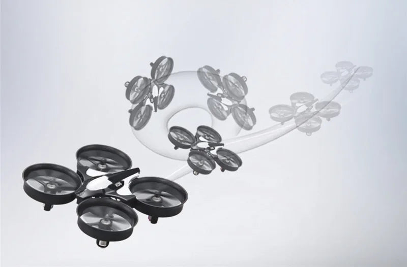 JJRC H36 RC طائرة صغيرة بدون طيار - طائرة هليكوبتر 4CH لعبة كوادكوبتر بدون رأس 6 محاور مفتاح واحد إرجاع 360 درجة فليب LED ألعاب RC VS H56 H74 24 JJRC H36 RC Mini Drone, the Left Joystick will not automatically return to the original position after moving . The Right Joy
