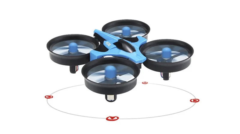 JJRC H36 RC طائرة صغيرة بدون طيار - طائرة هليكوبتر 4CH لعبة كوادكوبتر بدون رأس 6 محاور مفتاح واحد إرجاع 360 درجة فليب LED ألعاب RC VS H56 H74 25 JJRC H36 RC Mini Drone, drone can fly back automatically according to the take off coordinate direction when being