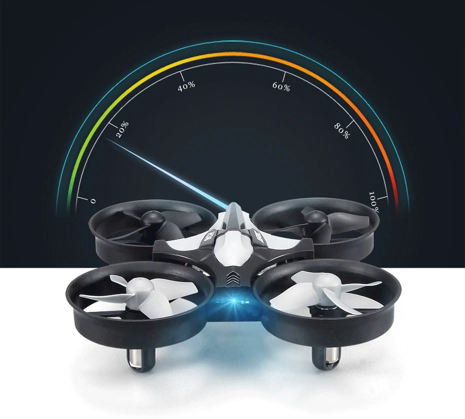 JJRC H36 RC طائرة صغيرة بدون طيار - طائرة هليكوبتر 4CH لعبة كوادكوبتر بدون رأس 6 محاور مفتاح واحد إرجاع 360 درجة فليب LED ألعاب RC VS H56 H74 28