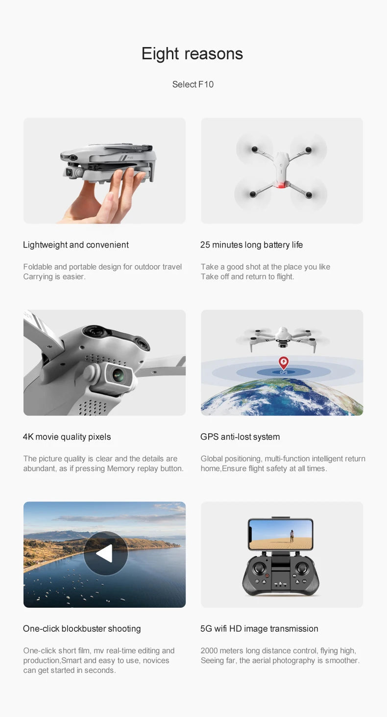 select f10 lightweight and convenient 25 minutes long battery life foldable