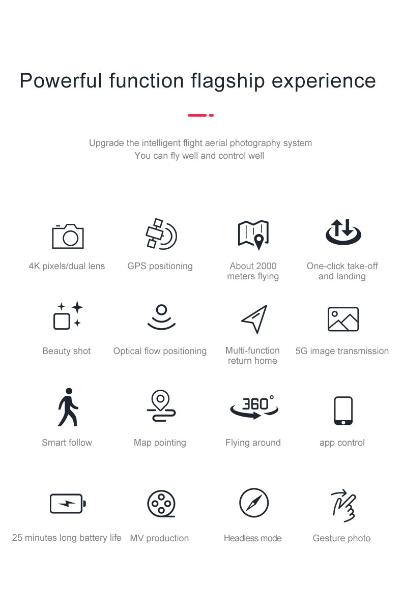 intelligent flight aerial photography system you can fly well and control well 4k
