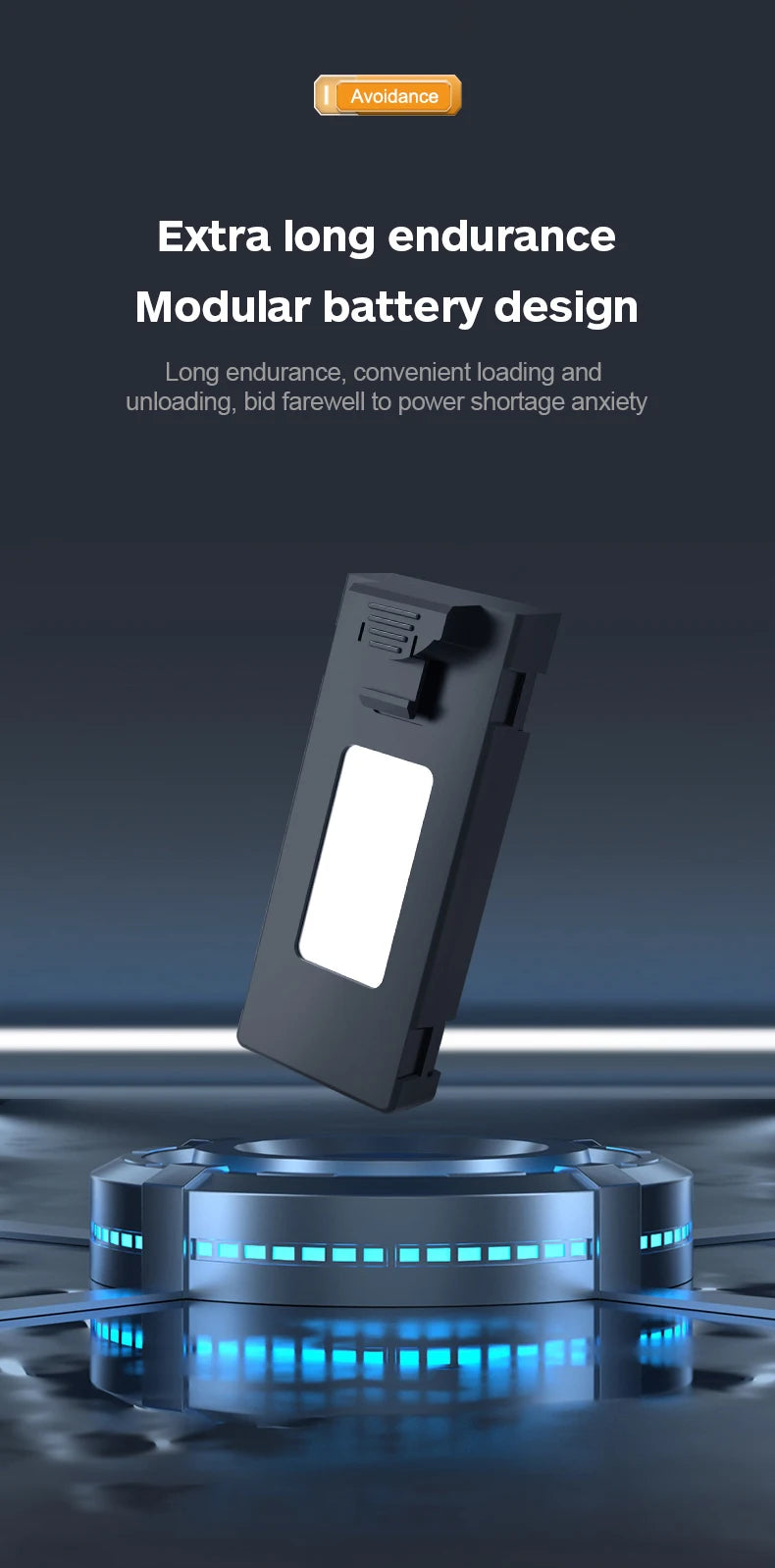 KBDFA NEW P7 Mini Drone, avoidance extra long endurance modular battery design endurance, convenient loading and un