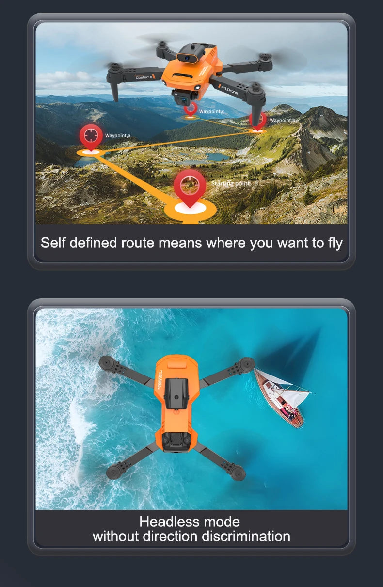 KBDFA NEW P7 Mini Drone, gontoclo waypoint c,waypoint b,