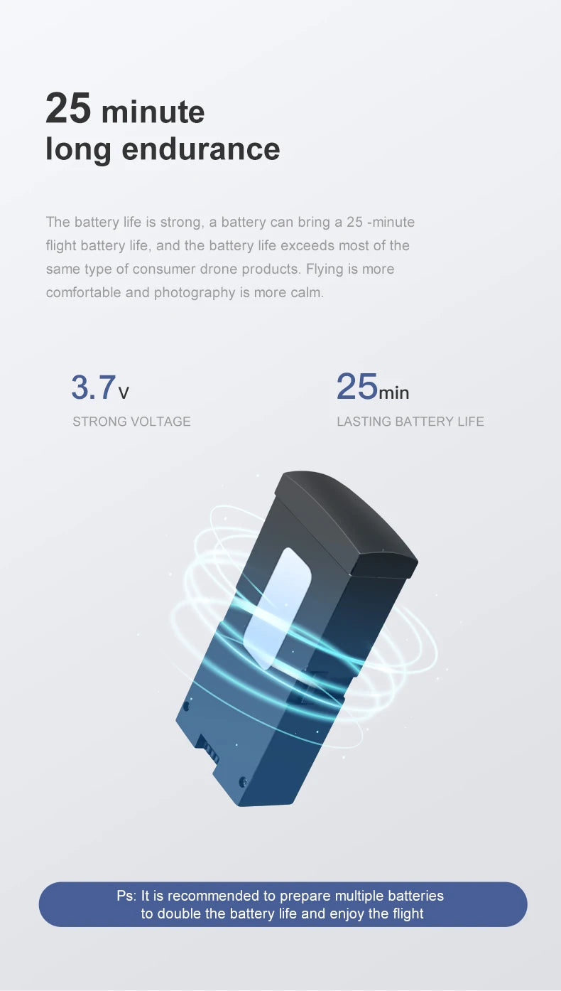 Novo 809 Drone, a battery can bring a 25 -minute flight battery life