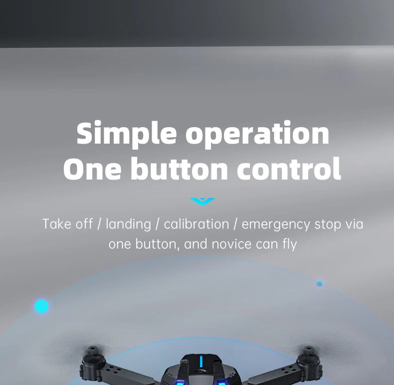 X6 Pro Drone, simple operation one button control take off / landing calibration emergency stop 