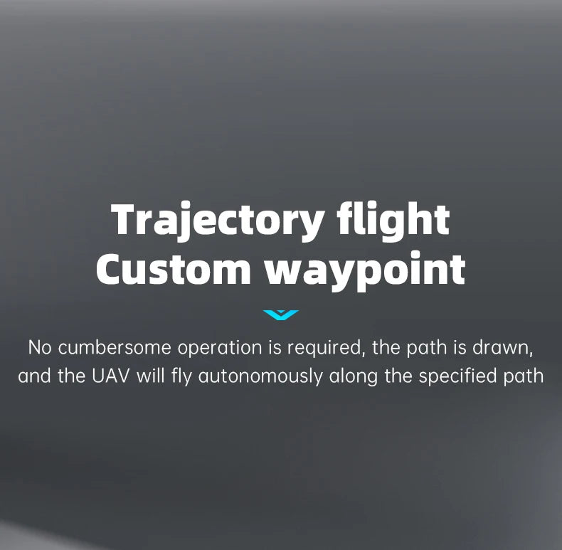 X6 Pro Drone, trajectory flight custom waypoint no cumbersome operation is required, the