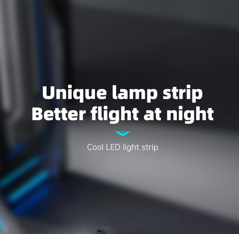 X6 Pro Drone, unique lamp strip better flight at night cool led light