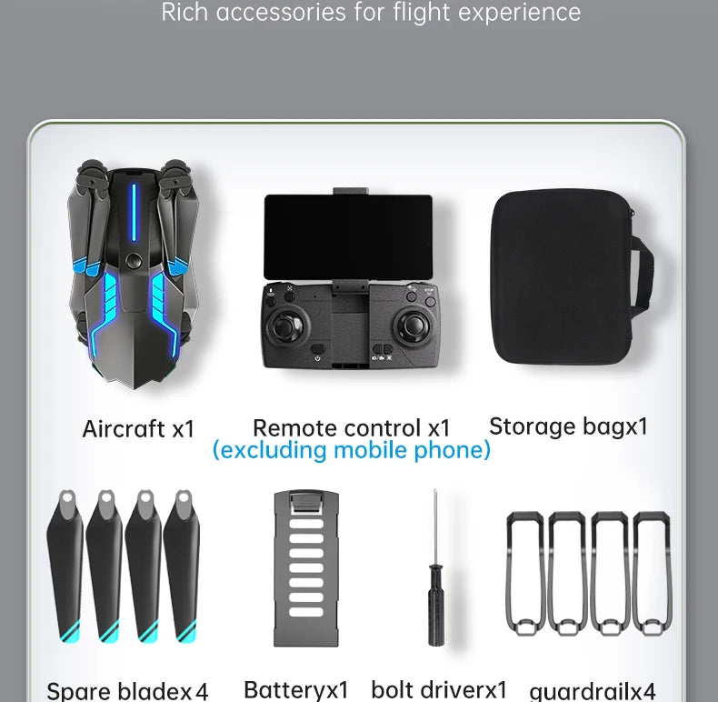 X6 Pro Drone, rich accessories for flight experience aircraft x1 spare bladex4 batter