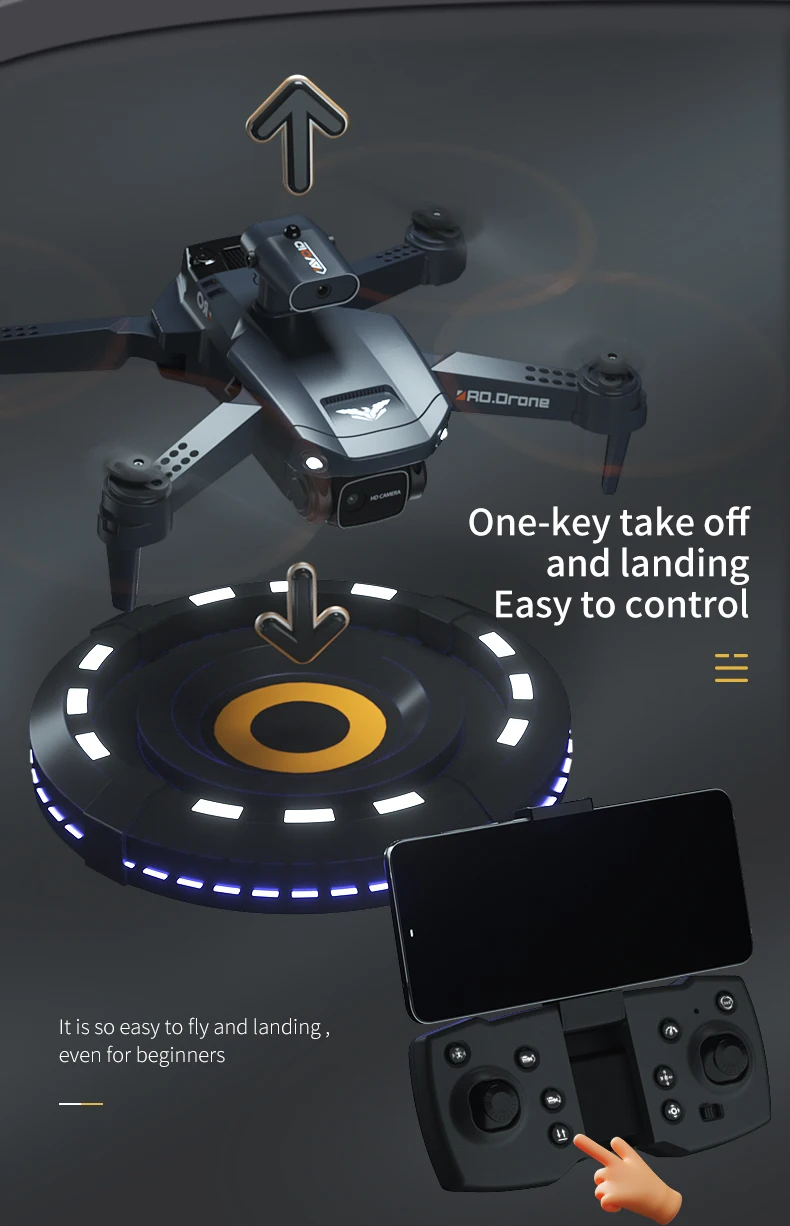 JJRC H106 Drone, one-key take off and landing to control 0 adorone