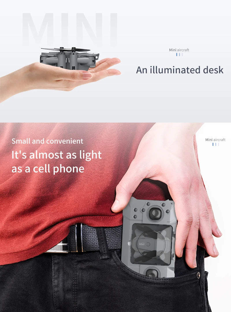 QJ KY905 Mini Drone, aan mini aircraft an illuminated desk small and convenient mini aircraft