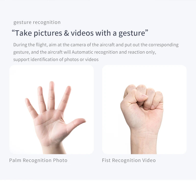 QJ KY905 Mini Drone, gesture recognition "take pictures & videos with a gesture" during