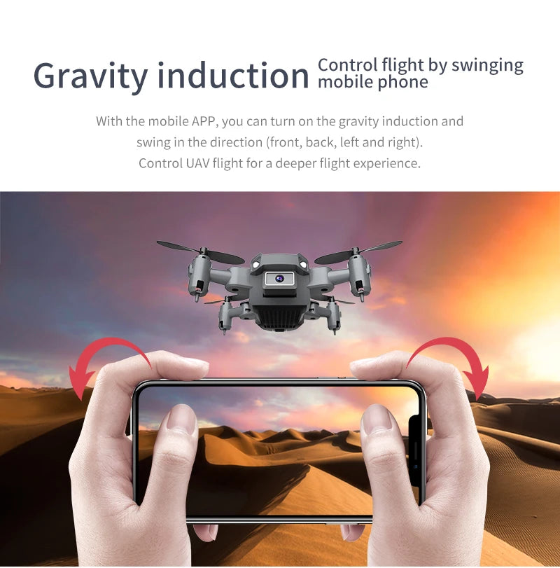 QJ KY905 Mini Drone, mobile app allows you to control flight by swinging gravity induction mobile