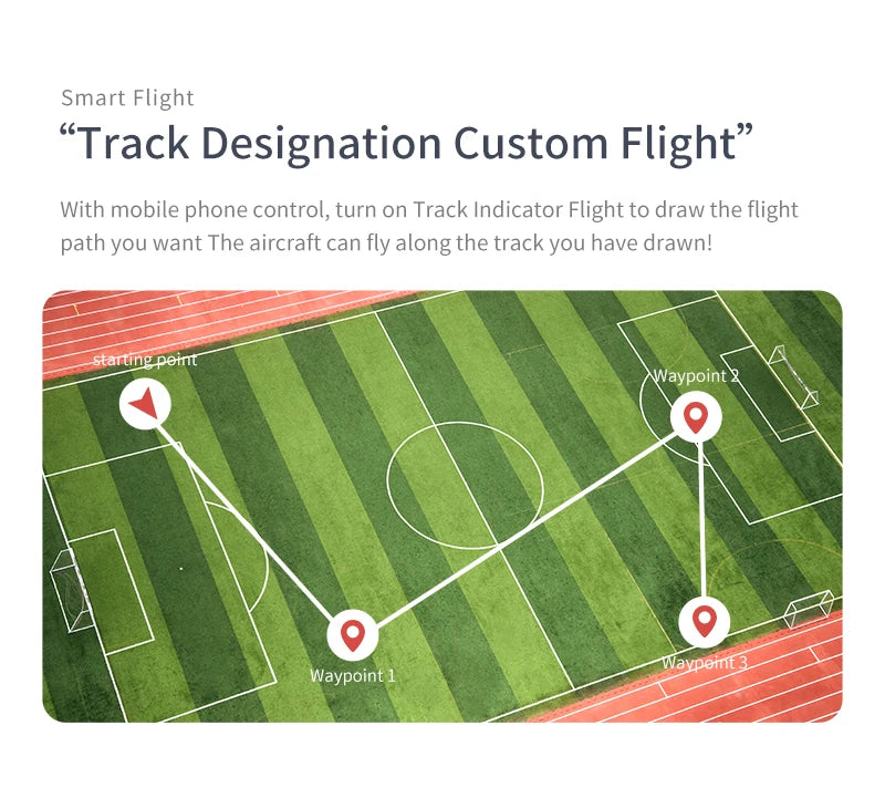 QJ KY905 Mini Drone, turn on track indicator flight to the flight you want the aircraft can fly