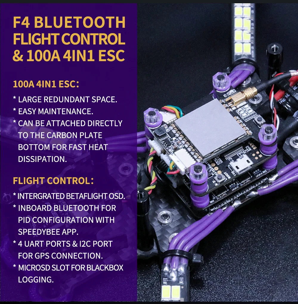 TCMMRC Night Phoenix, F4 BLUETOOTH FLIGHT CONTROL & 1OOA 4IN