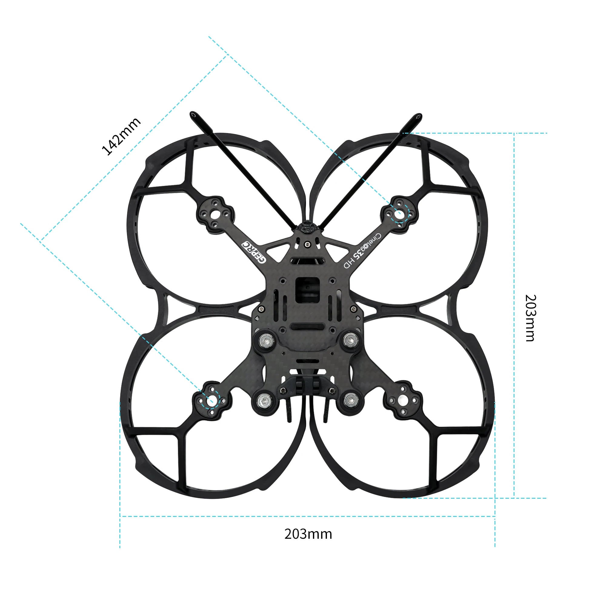 we pursue lighter body weight, better flying feel, and more extended functions