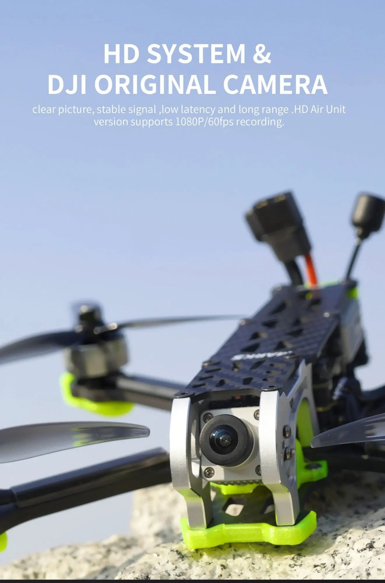 GEPRC MARK5 FPV Drone, HD SYSTEM & DJI ORIGINAL CAMERA clear picture, stable