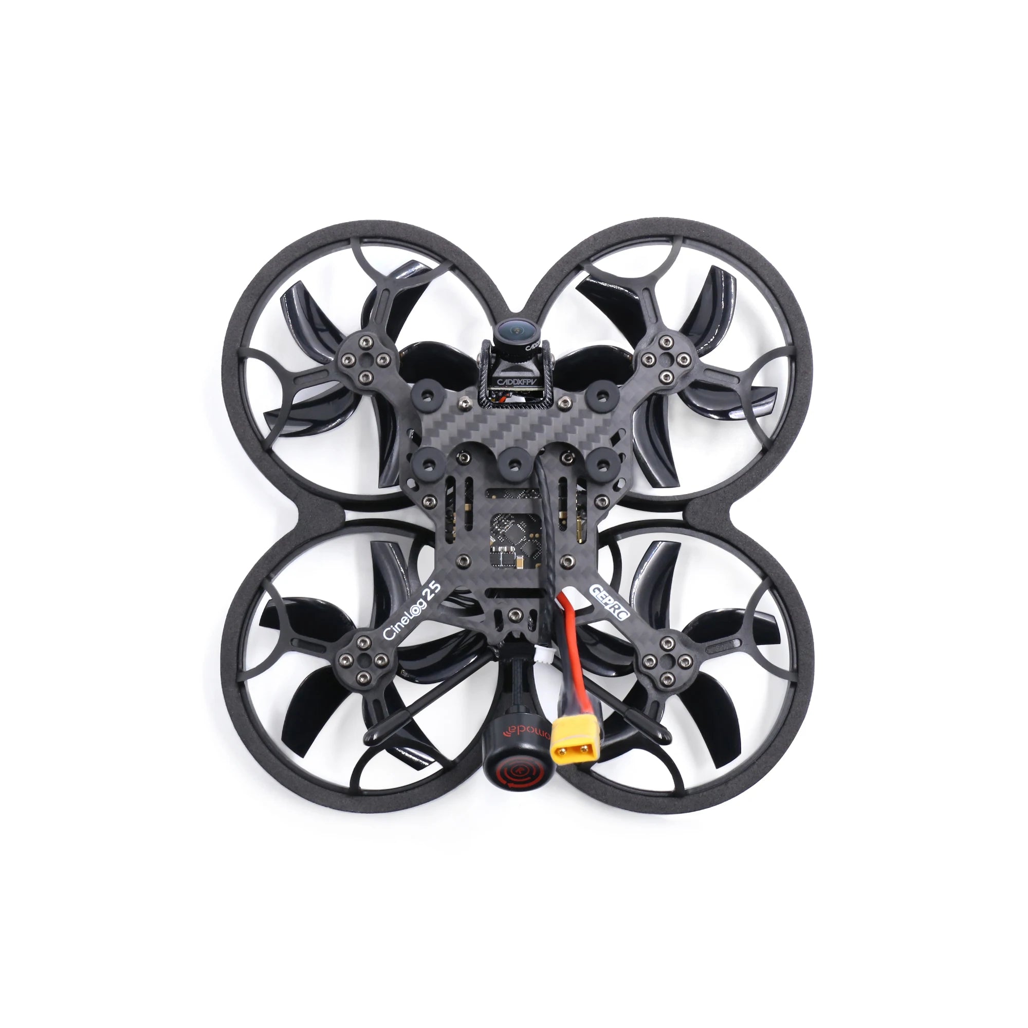 GEPRC CineLog25 التناظرية CineWhoop Drone - Caddx EOS2/Runcam Nano2 كاميرا GEP-20A-F4 FC GR1404 4500kv لطائرة RC FPV Quadcopter Drone 9 GEPRC CineLog25 Analog CineWhoop Drone, a low center of gravity "pusher-style" inverted frame, increased efficiency at