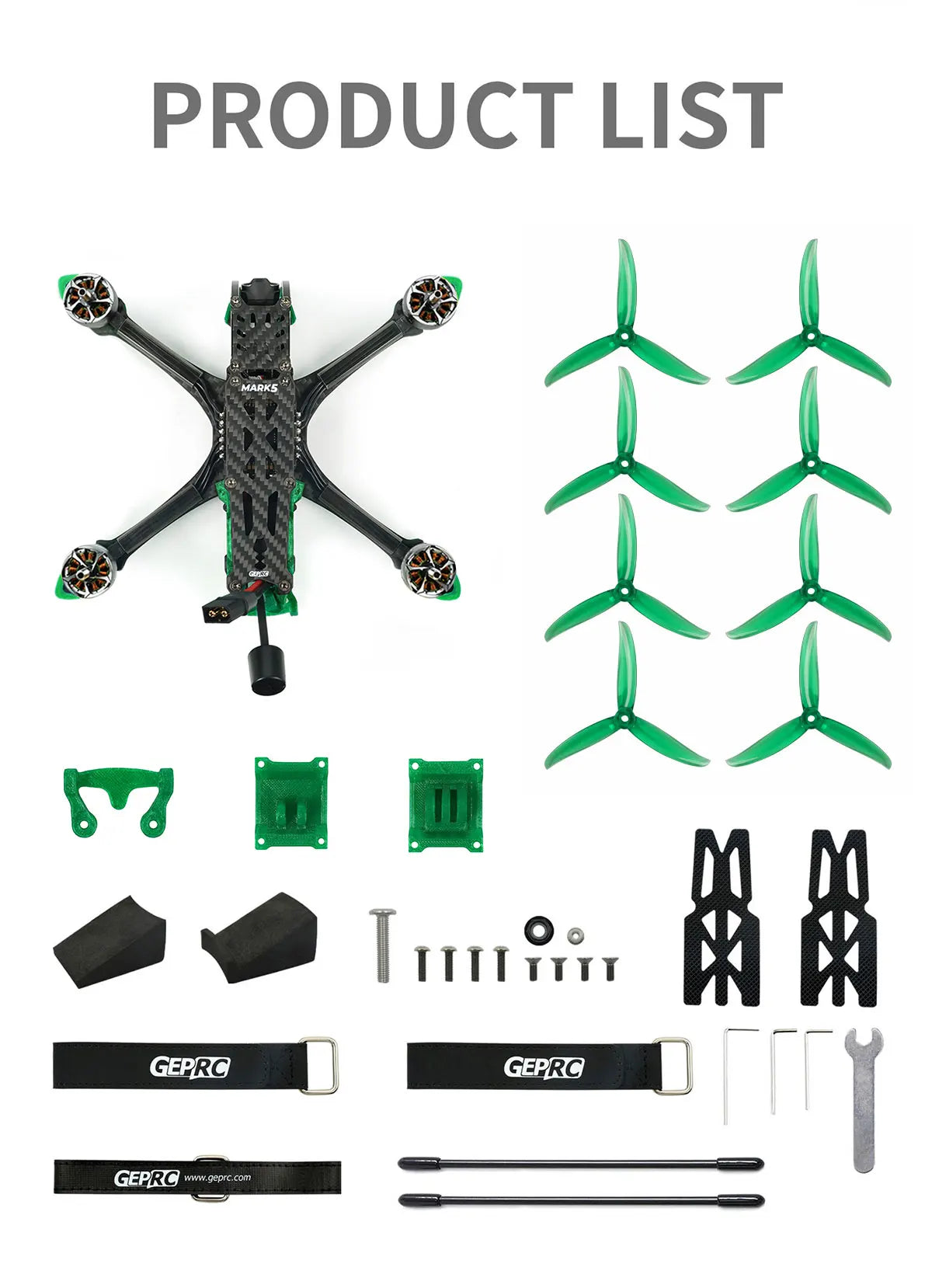 GEPRC MARK5 HD O3 Freestyle FPV Drone, PRODUCT LIST MARKS 6 MTTTT Mm GEPRC GEP