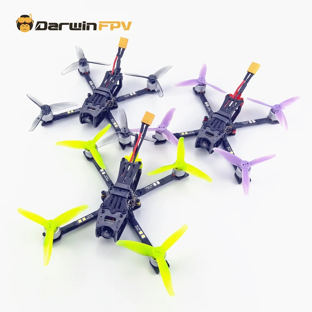 داروين FPV Baby Ape/Pro 142 مللي متر 3 بوصة 2-3S FPV Racing RC الطائرة بدون طيار PNP كوادكوبتر F4 FC 15A AIO ESC 1104 موتور 5.8G VTX 700TVL كاميرا 12 1x Baby Ape/Pro 142mm 3" FPV Drone Color: