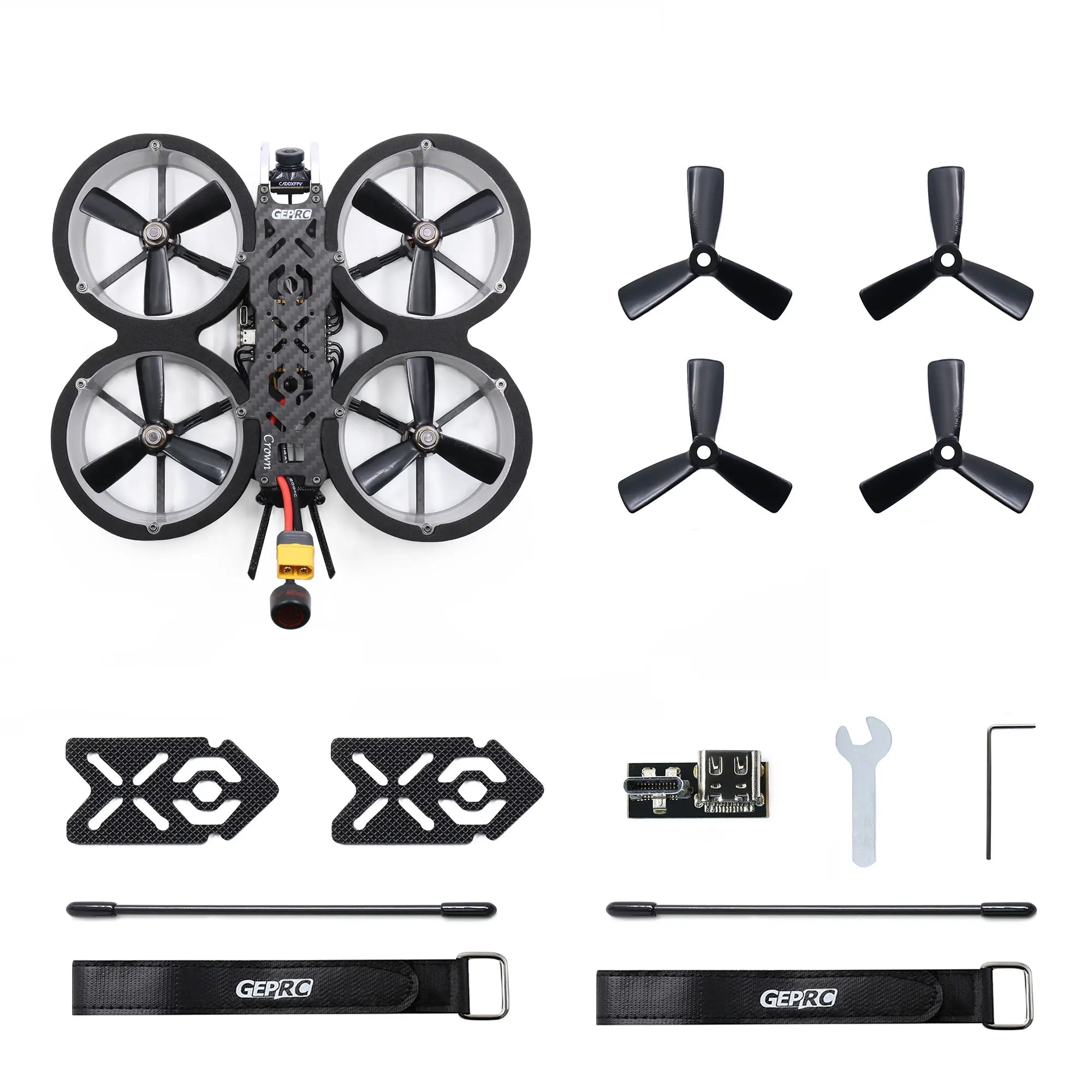 GEPRC Crown HD Cinewhoop FPV Drone, GEPRC Crown can be equipped with GoPro6/7/8/9 motion camera 