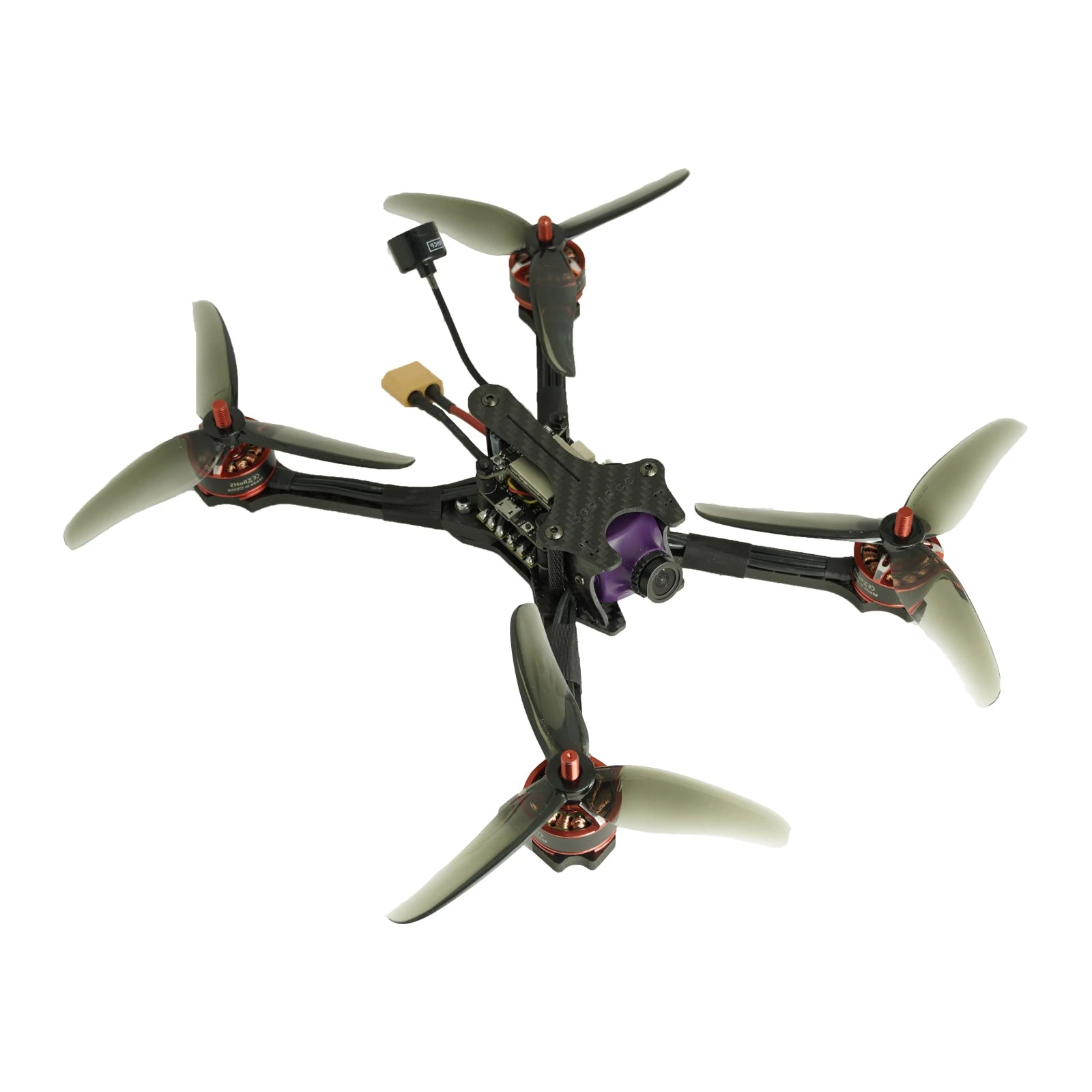 طائرة سباق بدون طيار TCMMRC Xtreme 210 - طائرات سباق بدون طيار FPV طويلة المدى مقاس 5 بوصة، كوادكوبتر F4 600MW مع كاميرا HD احترافية 8 TCMMRC Xtreme 210 Racing Drone, the intuitive controller layout and ergonomic design offer a comfortable grip, enhancing the overall user experience