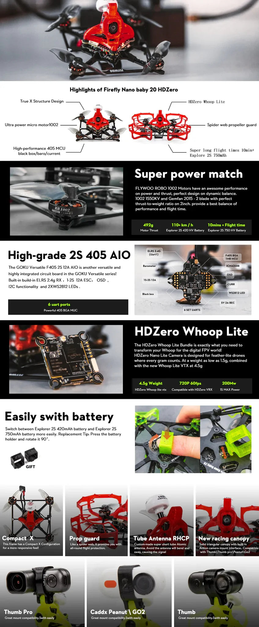 GOKU Versatile F405 2S 12A AIO is another versatile and